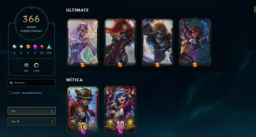 Conta lol LV 735 364 skin Platina