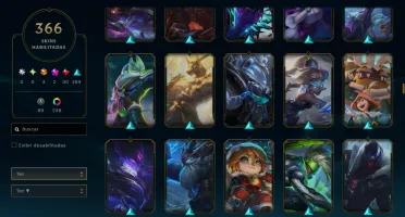 Conta lol LV 735 364 skin Platina