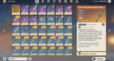 GENSHIN IMPACT - AR38 - KLEE/MONA/JEAN/QIQI/ARMA 5*