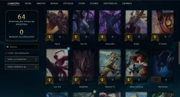 Conta Mestre Lol