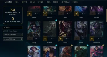Conta Mestre Lol