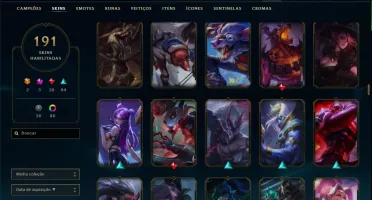 Conta lol master todos champs 100k + EA