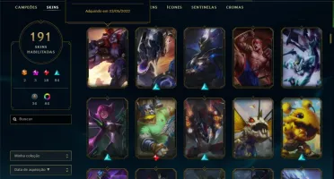 Conta lol master todos champs 100k + EA