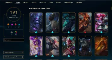 Conta lol master todos champs 100k + EA