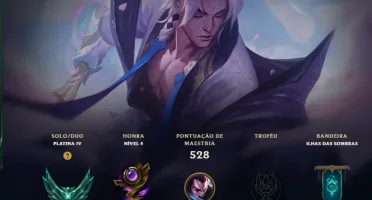 Conta LOL 227 skins LV 534 Plat 4 + Conta Valorant