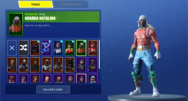 CONTA FORTNITE SKIN NATAL