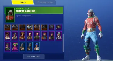 CONTA FORTNITE SKIN NATAL