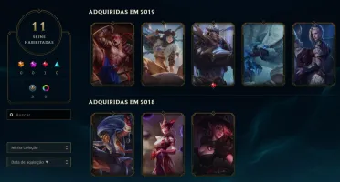 Conta lol 11 skins unranked