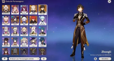 AR 50> zhong, itto,albedo, diluc, mona, qiqi e bençao