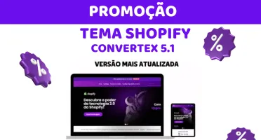 Tema Shopify Convertex 5.1+ BRINDES + 300 Produtos