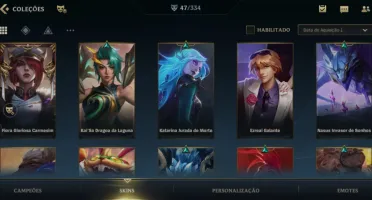 Conta Wild Rift 47 skins