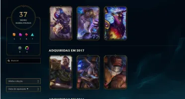 Conta de LOL Diamante 2 Hihg MMR 80% de winrate - 37 skins