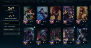 Unranked com 115 Champs e 41 Skins ( ADC / SUP / JG )