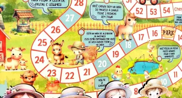Jogo de Tabuleiro Fazendinha Cute 40 x 28 cm