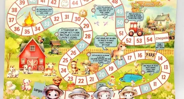 Jogo de Tabuleiro Fazendinha Cute 40 x 28 cm