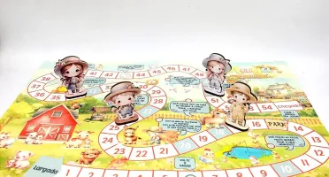 Jogo de Tabuleiro Fazendinha Cute 40 x 28 cm