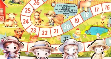 Jogo de Tabuleiro Fazendinha Cute 40 x 28 cm