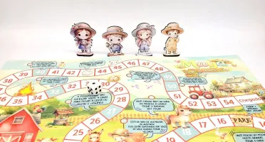 Jogo de Tabuleiro Fazendinha Cute 40 x 28 cm