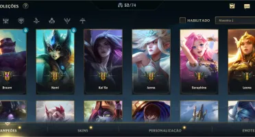 Conta Wild Rift Grão Mestre + conta LoL PC