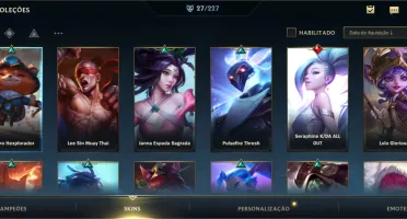 Conta Wild Rift Grão Mestre + conta LoL PC