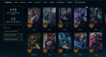 Unranked com 75 Champs e 23 Skins
