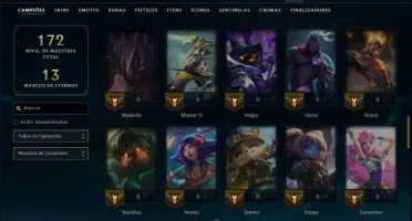 Unranked com 75 Champs e 23 Skins