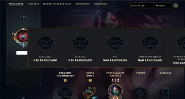 Unranked com 75 Champs e 23 Skins
