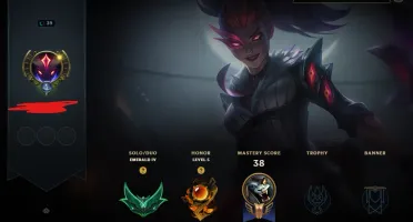 Conta esmeralda com skin ultimate win rate alto