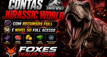 Contas Jurassic World Com Recursos Full + Nivel 50