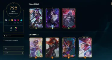 Conta Lol Nível 1039 Com 3 Exaltadas