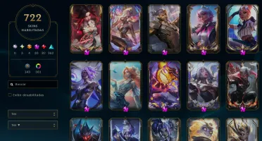 Conta Lol Nível 1039 Com 3 Exaltadas