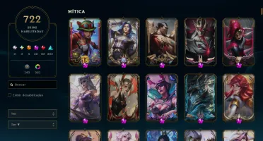 Conta Lol Nível 1039 Com 3 Exaltadas