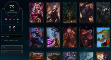 Conta de League of Legends com 79 skins