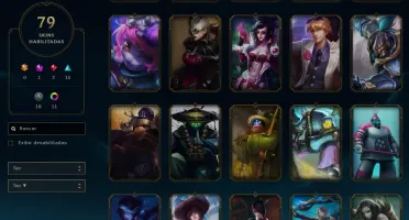 Conta de League of Legends com 79 skins