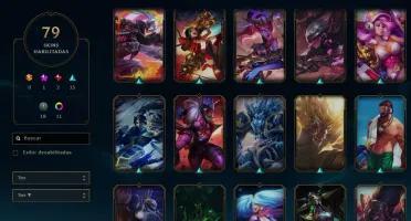 Conta de League of Legends com 79 skins
