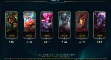 Conta lol Diamante 4 com 70% de win rate