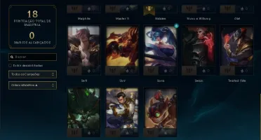 Conta lol Diamante 4 com 70% de win rate