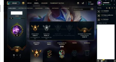 Conta de LOL gold 4 mmr alto ganhando 35pdl