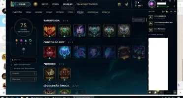 Conta de LOL gold 4 mmr alto ganhando 35pdl