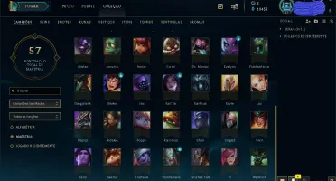 ACC LOL Nvl 47 56 Champs 10K EA E 4 Skins Por 35R$!