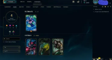ACC LOL Nvl 47 56 Champs 10K EA E 4 Skins Por 35R$!