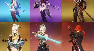 Acc Genshin Eula, Shogun, Zhong, Ganyu e mais c/ 7 Armas T5!