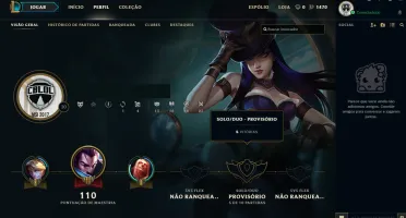 Conta Unranked LvL 30