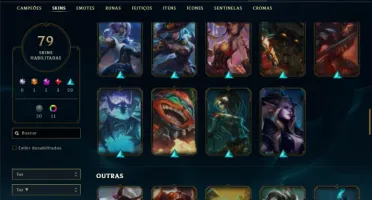 Unranked com 150 Champs e 79 Skins (SUP / MID)