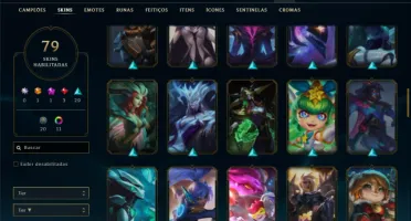 Unranked com 150 Champs e 79 Skins (SUP / MID)
