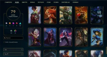Unranked com 150 Champs e 79 Skins (SUP / MID)