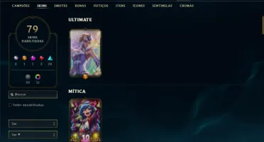 Unranked com 150 Champs e 79 Skins (SUP / MID)