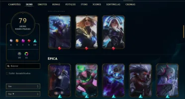 Unranked com 150 Champs e 79 Skins (SUP / MID)