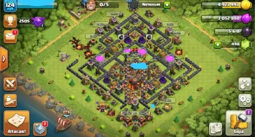 conta clash of clans cv10