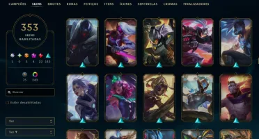 Conta Lol 2014 Full Campeões, Mono Draven 1Mi E Skin Ahri Fa
